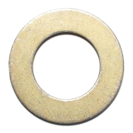 Midwest Fastener Flat Washer, For Screw Size 1" , Steel Zinc Yellow Finish, 4 PK 34195